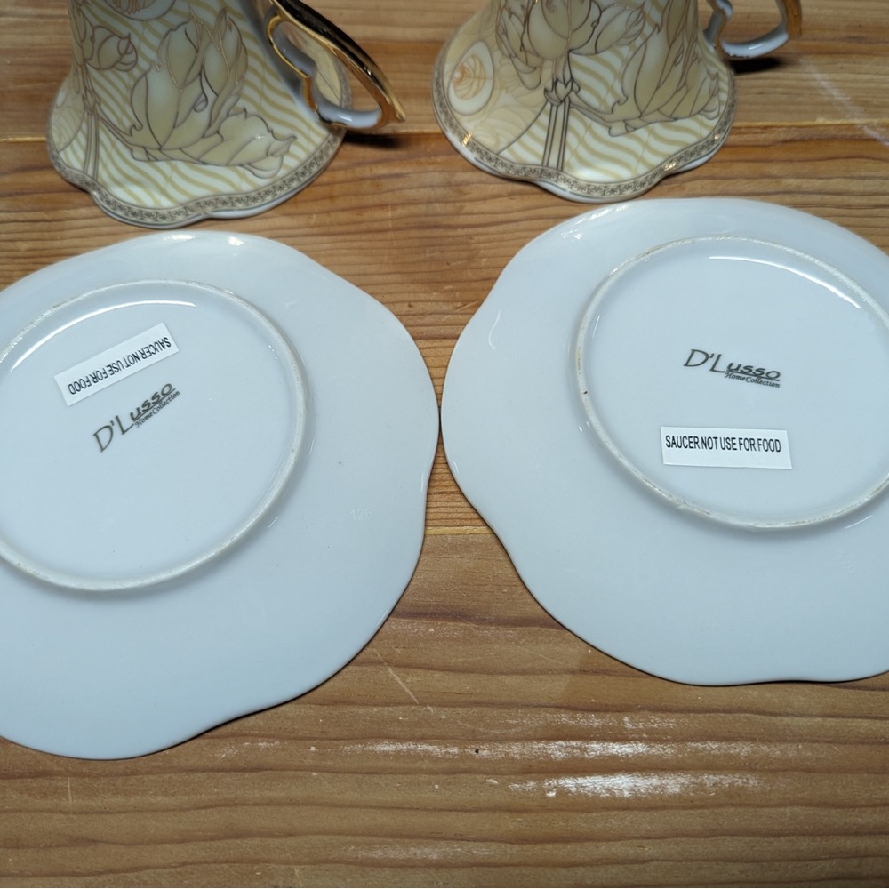 D’Lusso Tea Cup and Saucer Set - Picture 9 of 10